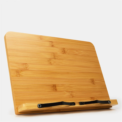 Bamboo book stand foldable - bamboo,