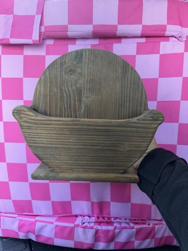 Wooden rustic round book stand - wooden,