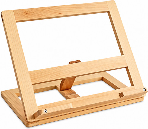 Recipe book stand wooden - book,