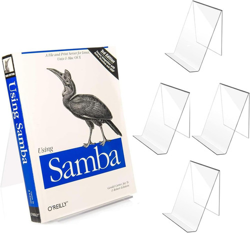 5pcs acrylic book stand - book, clear
