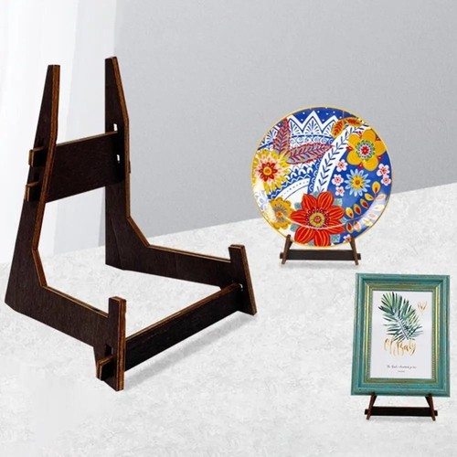 Wooden art display stand - art,