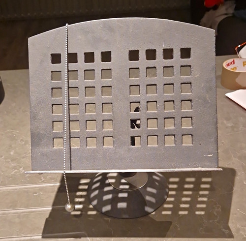 Grey metal freestanding - metal,