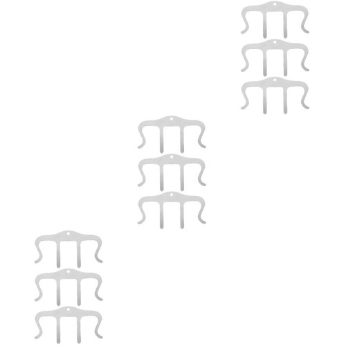 9pcs silver music - silver, clips