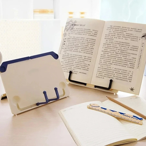 Adjustable book stand for desk - book,
