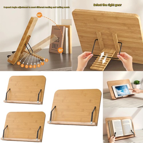 Wooden adjustable book - wooden, stand