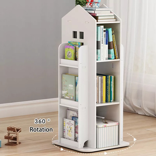 Kids rotating bookshelf - rotating, castle