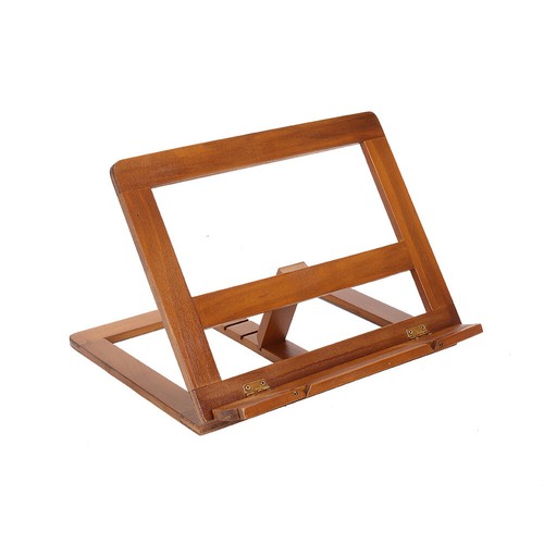 Wooden book stand adjustable - wooden,