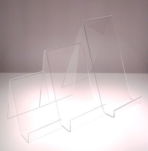 Book display plate stand clear - plate,