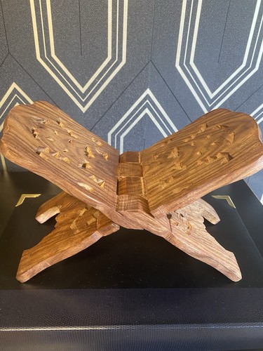 Handcarved wooden book - wooden,