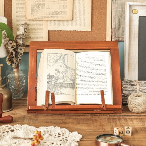 Foldable wooden reading book - foldable,