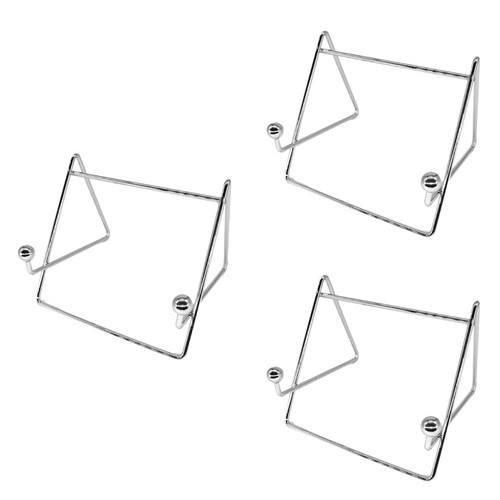 Silver iron display stand - silver,