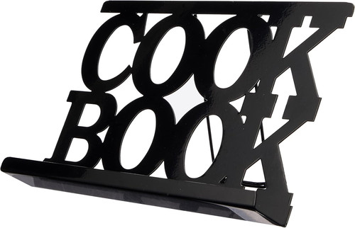 Cook book stand black - book,