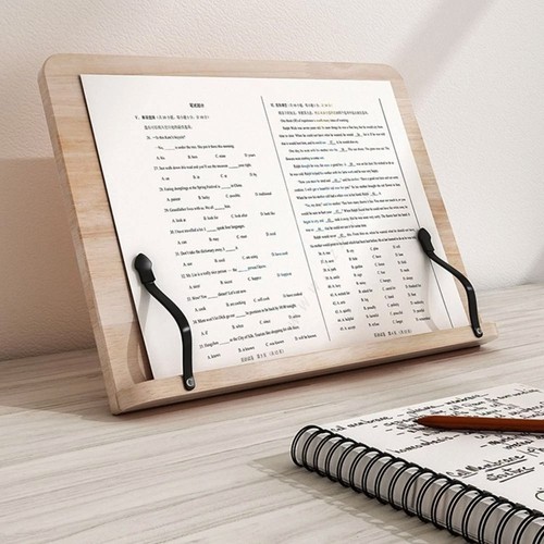 Adjustable wood reading rest - reading,