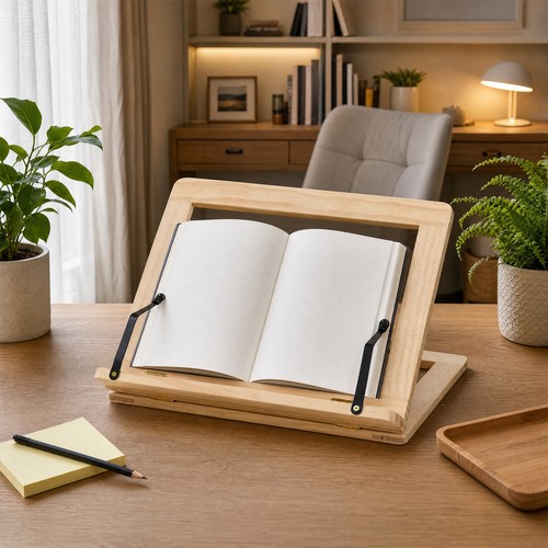 Solid wooden book stand - wooden,