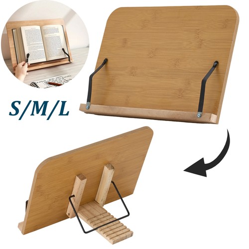 Wooden book stand - book,