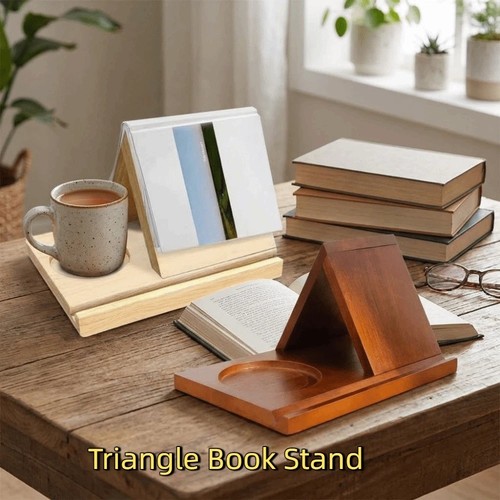Wooden book holder - book,
